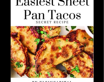 Easiest Sheet Pan Tacos Recipe l PDF Digital Download