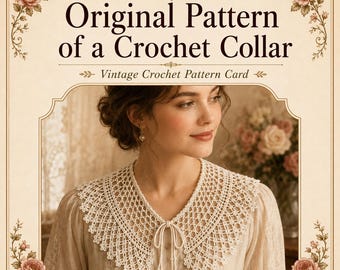 Vintage Crochet Collar Pattern | Lace-Style Accessory (Digital Download)