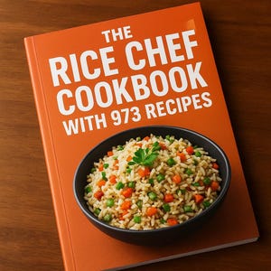 The Rice Chef Cookbook with 973 Recipes | Digital Rice Recipe Book | International Rice Cooking Guide | Instant Download PDF Cookbook