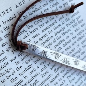 Handmade Engraved Hand-Drawn Pattern Bookmark, Copper or Silver Plated Bookmark, Book Lover Gift