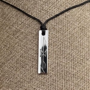 Handmade Engraved Viking Idunn Necklace: Copper or Silver Plated Pendant
