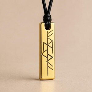 Hand Engraved Freya Necklace, Viking Pendant, Norse Goddess Gift image 4