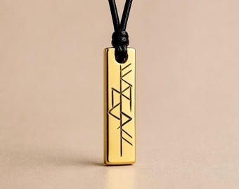 Hand Engraved Freya Necklace, Viking Pendant, Norse Goddess Gift