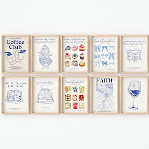 Paquete de arte de pared cristiano boho retro, arte de pared de versículos bíblicos, conjunto de 10 impresiones de arte, planificador digital gratuito, planificador sin fecha, impresión de apartamentos