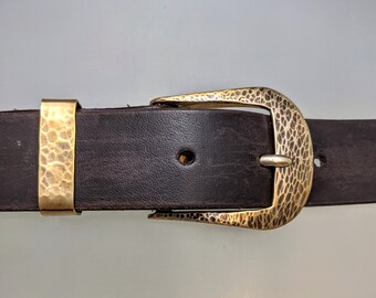 , Accessoires Riemen & bretels Riemgespen gemaakt in de VS man's belt buck Farrier Work Horse 1,5 inch Belt Buckle in Solid Forged en Hammer Textured Bronze Hand Made 