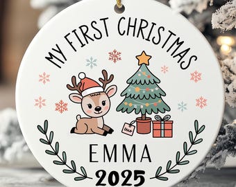 Baby's First Christmas Ornament, Newborn Keepsake Decoration