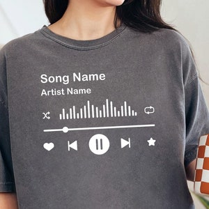 Comfort Colors Shirt, Favorite Song Name Shirt, Gift For Birthday Shirt, Custom Artist Name Shirt, Gift For Anniversary Shirt,Concert Outfit