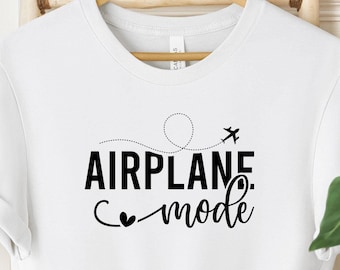 Airplane Mode Shirt, Airplane Shirt, Vacay Mode Shirt, Gift for Traveler, Introvert Gift Idea Tees, Vacation Shirt, Family Trip Shirt