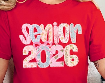 Senior 2026 Shirt, Graduate 2026 Shirt, High School Senior Shirt,  Preppy Senior Shirt, Retro Senior Shirt, Graduation Gift