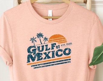 Gulf of Mexico Shirt Gulf Coast Shirt Historical Gulf of Mexico Golfo de Mexico Shirt Gift for Mexico Lover Gulf of Mexico Gift Crewneck Tee