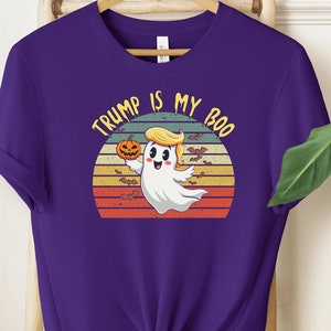 Trump Is My Boo Shirt, Halloween Trumpkin Shirt, President Donald Trump 2024 Shirt, Republican Halloween Gift, Trump Halloween Shirt