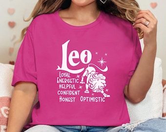 Leo Horoscope Shirt, Astrology T-shirt, Horoscope Tshirt, Custom Zodiac Shirt, Personalized Year Zodiac Tshirts, Astrology Shirt, Leo Tshirt