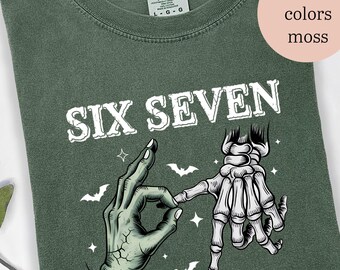 6 7 Meme Shirt, Funny Skeleton Hands Shirt, Trendy 6 7 Shirt, Six Seven T-shirt, 67 T Shirt