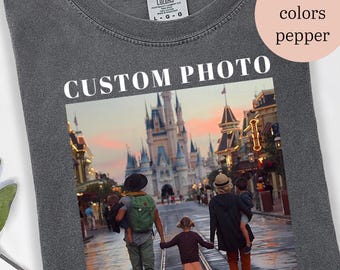 Custom Photo Shirt, Personalized Comfort Shirt, Custom Picture Shirt, Your Photo Shirt, Family Picture Tee, Logo Image Shirts Gift