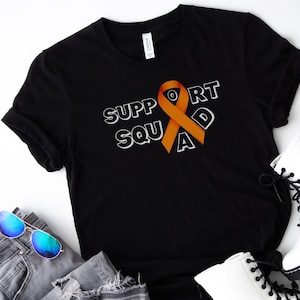 Multiple Sclerosis Shirt, MS Shirt, Orange Ribbon Tee, Leukemia Cancer Gift, Family Support Shirt, Cancer Survivor Tshirt, MS Support Shirt