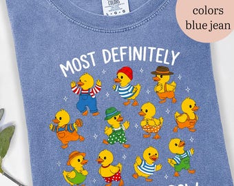 Most Definitely Not All in a Row Tee, Ducks In A Row T-Shirt, Back To School Shirt, Humorous Chaos Tee,  Appreciation, Gift for Teacher