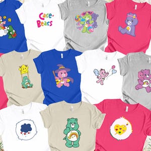 Care Bear Costume Shirt - Matching Group Bear Shirts for Halloween - Teacher Costume Idea - Grumpy & Funshine Bear Outfits