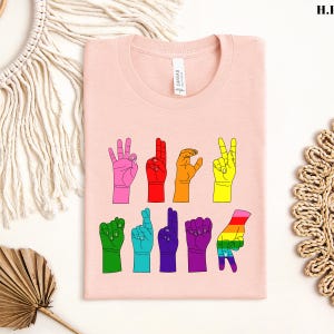 Trump Sign Language Shirt, Subtle Anti Trump Sweatshirt, ASL Fck Trump Shirt, Activist Shirt, F*ck Trump Hand Sign LGBTQ+ Shirt