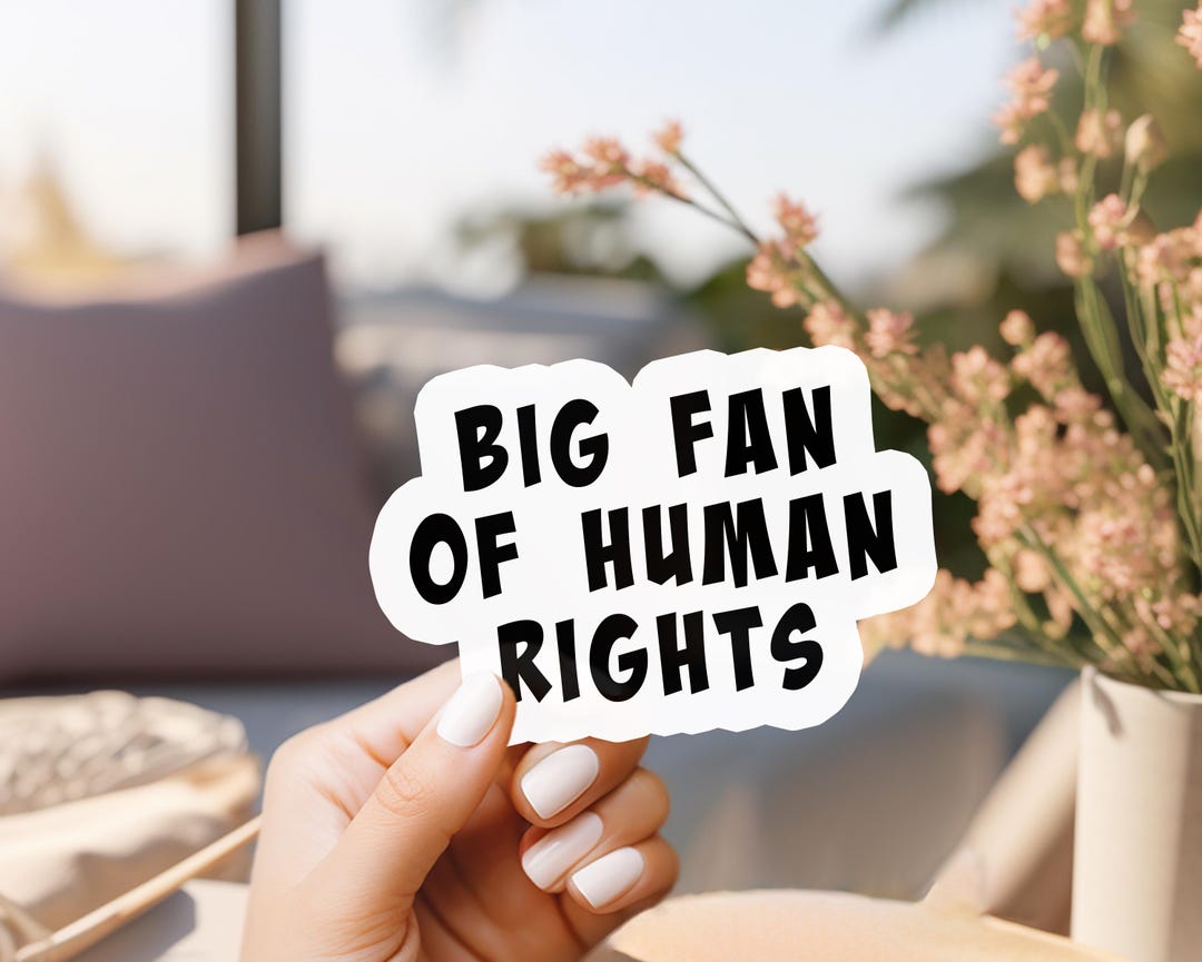 Human Rights Sticker: Die-cut Transparent Equality Label - Etsy