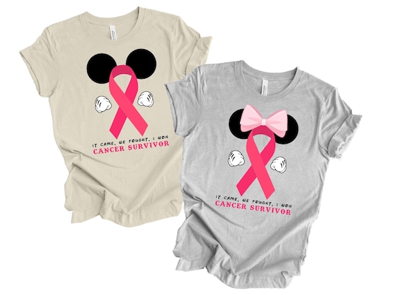 Disney Breast Cancer Warrior Shirt, Cancer Awareness T-shirt, Cancer T-shirt Pink Ribbon Shirt, Breast Cancer Shirt, Disney Cancer Shirt