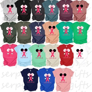 Disney Breast Cancer Warrior Shirt, Cancer Awareness T-shirt, Cancer T-shirt Pink Ribbon Shirt, Breast Cancer Shirt, Disney Cancer Shirt image 6