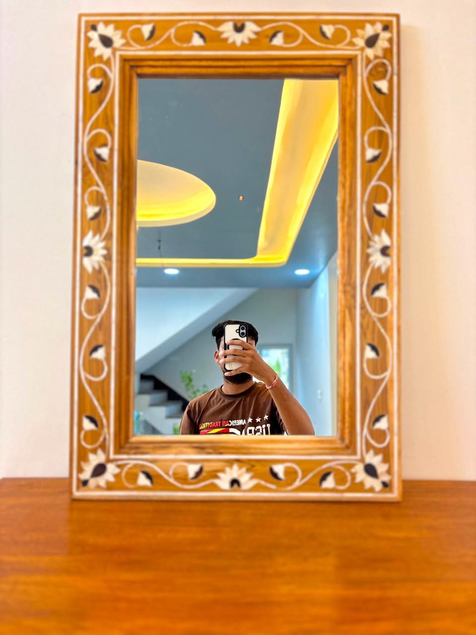 【ヴィンテージ ミラー MADE IN INDIA】 Vintage Indian Mirror - Etsy