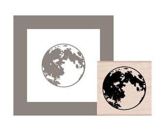 Moon Rubber Stamp