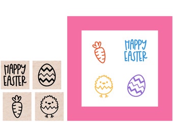 Mini Easter Rubber Stamp set