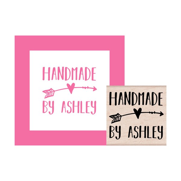 Personalised 'Handmade By' Stamp - Fun Splat Design By Fairydust