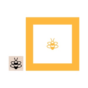 Mini Bee Rubber Stamp