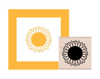 Sunflower Rubber Stamp