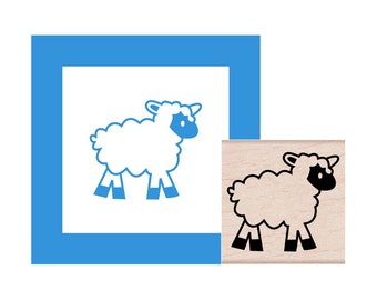 Baby Lamb Rubber Stamp