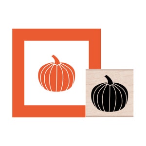 Halloween Pumpkin Rubber Stamp