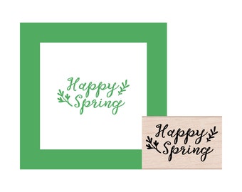 Happy Spring Rubber Stamp