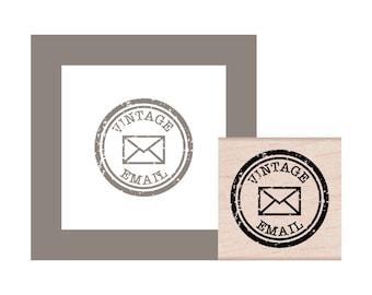 Vintage Email Rubber Stamp
