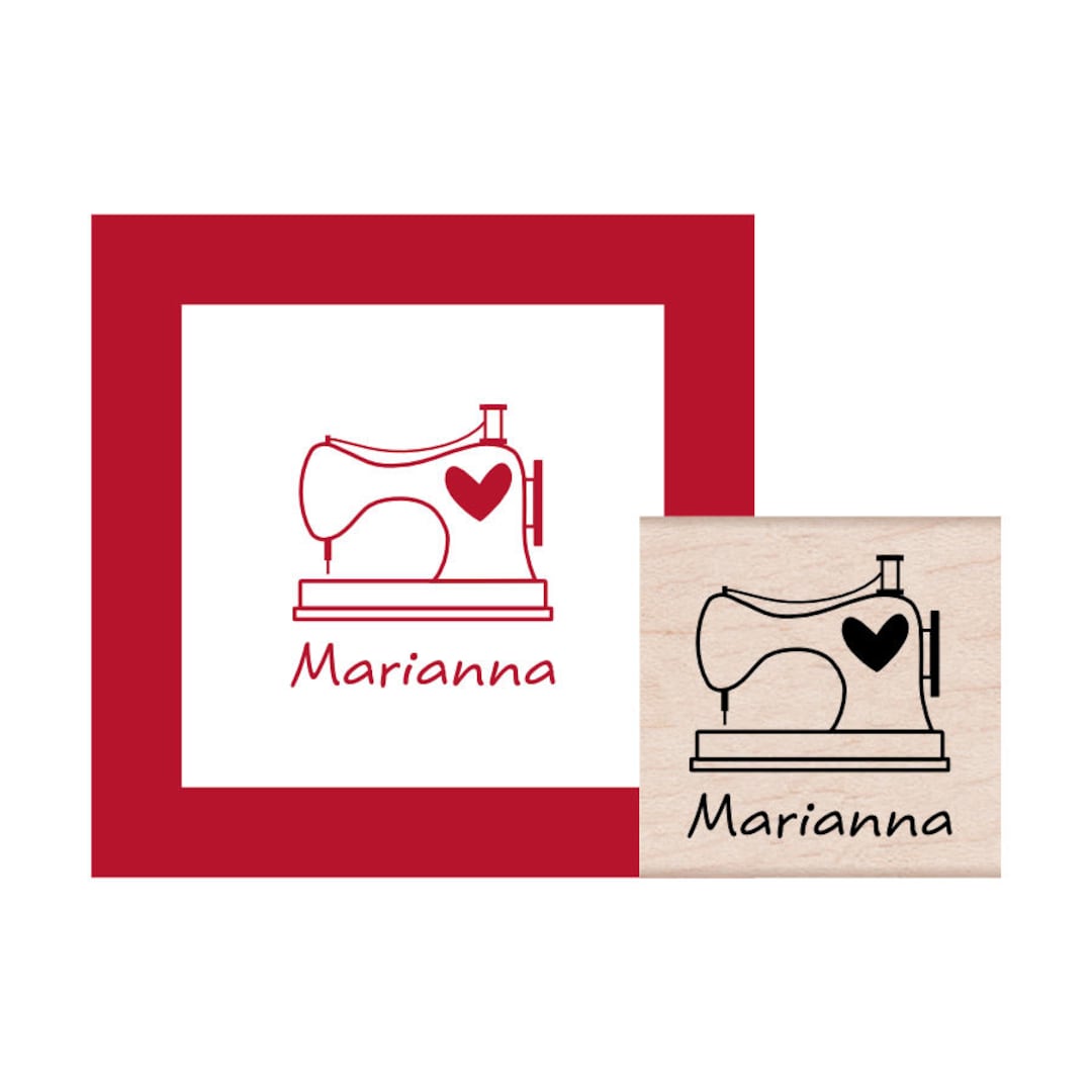 Personalized Sewing Machine Rubber Stamp Etsy