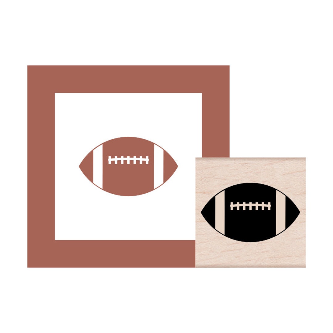 Football Rubber Stamp Etsy
