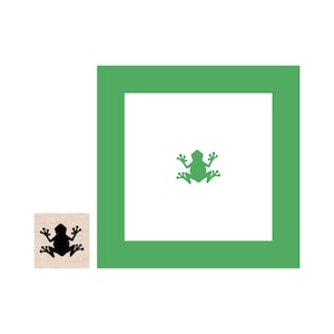 Mini Frog Rubber Stamp