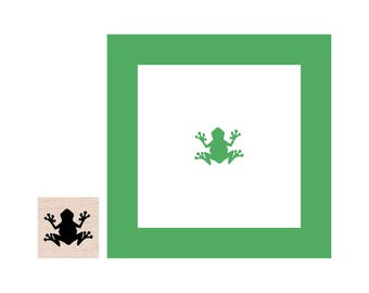 Mini Frog Rubber Stamp