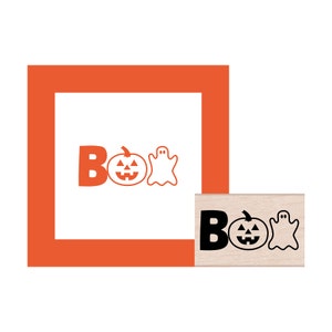BOO Halloween Rubber Stamp Bild 1