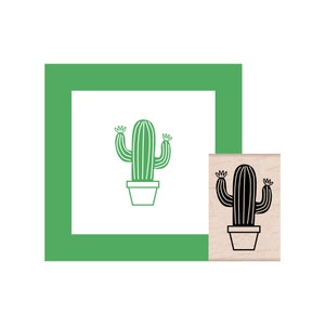 Cactus Rubber Stamp