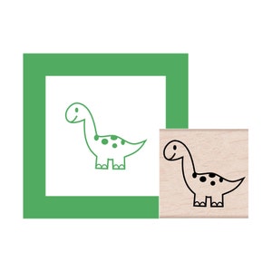 Dinosaur Brontosaurus Rubber Stamp