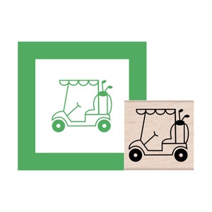 Golf Cart Rubber Stamp