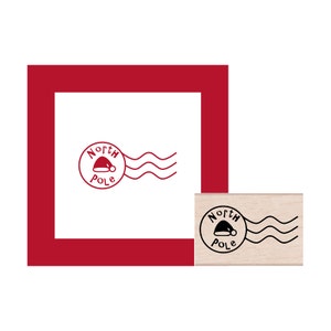 Holiday North Pole Postmark Rubber Stamp