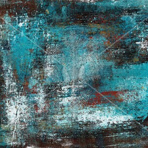 Papier numérique n° 8, techniques mixtes, peint à la main