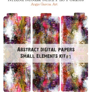 Abstract Digital Papers Small Elements Kit #1