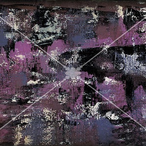 Papier numérique #23, technique mixte, peint à la main