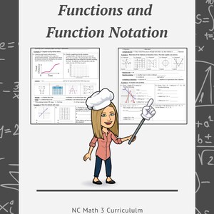 NC 数学 3: セクション 1.1 ノート - 関数と関数表記