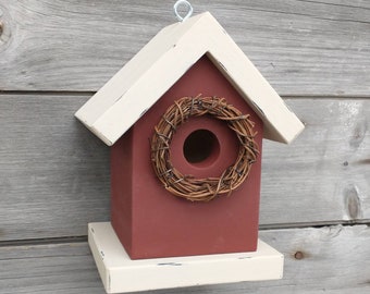 Birdhouse Outdoor Handmade in USA. One of a Kind.