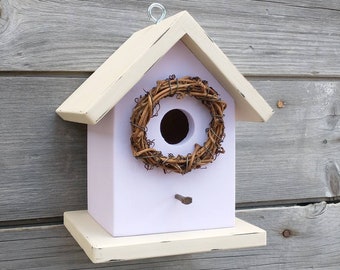 Birdhouse Outdoor Handmade in USA. One of a Kind.